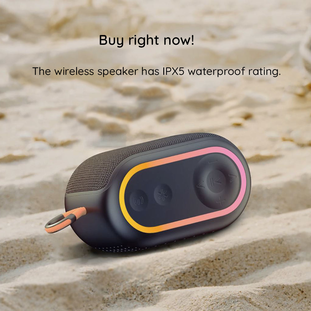 Draagbare Bluetooth Speaker HAVIT SK809BT, 7W, RGB, Waterdicht, Zwart