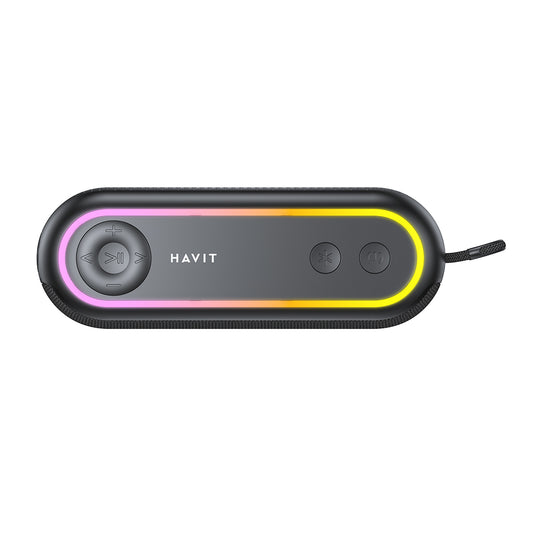 Draagbare Bluetooth Speaker HAVIT SK810BT, 7W, RGB, Waterdicht, Zwart