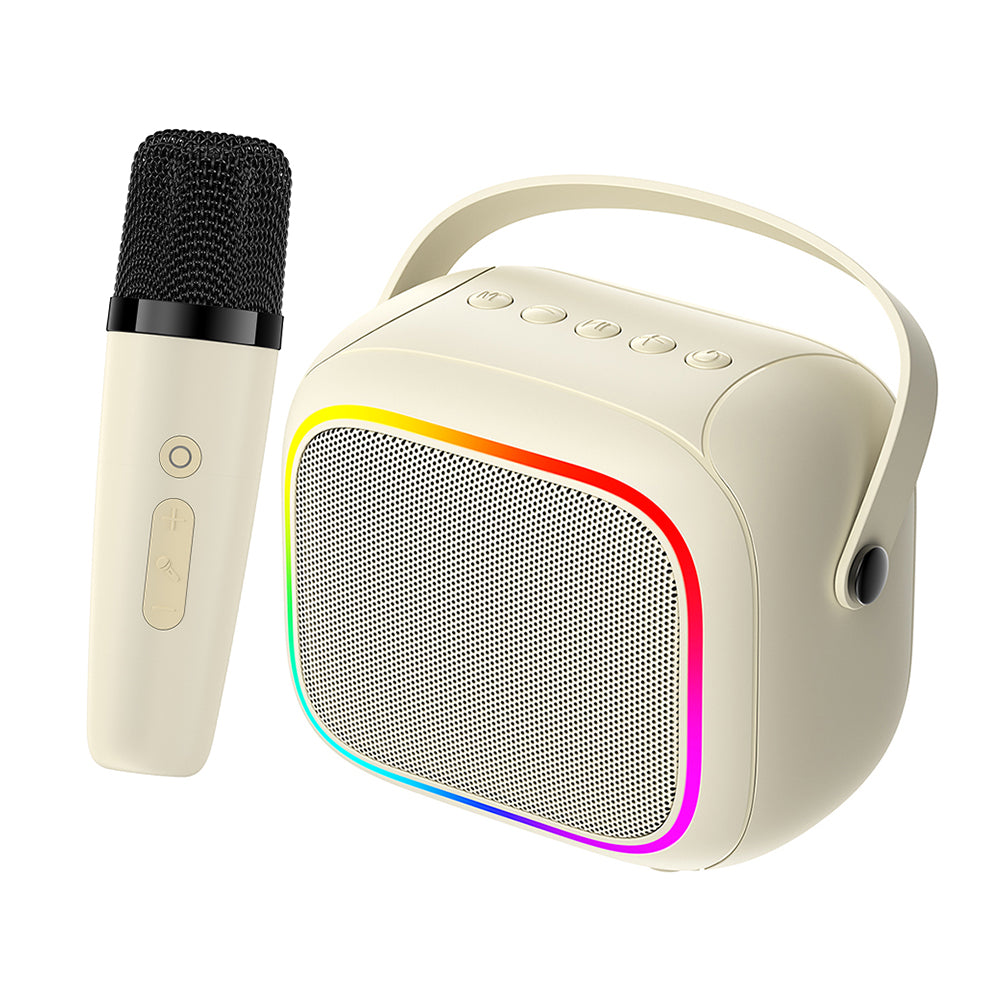 Draagbare Bluetooth Speaker HAVIT SK818BT Karaoke, 5W, RGB, Waterdicht, Beige