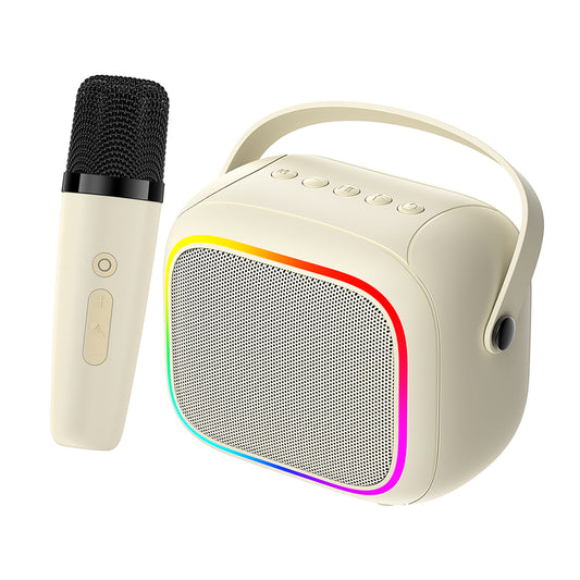 Draagbare Bluetooth Speaker HAVIT SK818BT Karaoke, 5W, RGB, Waterdicht, Beige