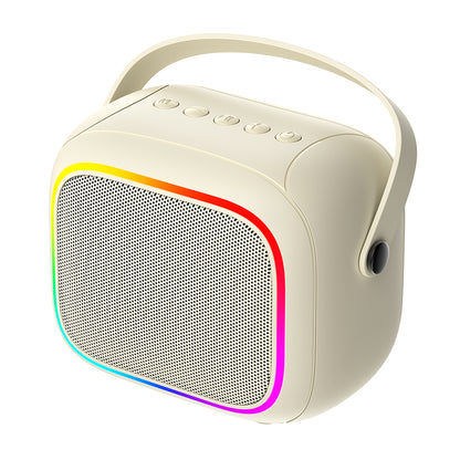 Draagbare Bluetooth Speaker HAVIT SK818BT Karaoke, 5W, RGB, Waterdicht, Beige