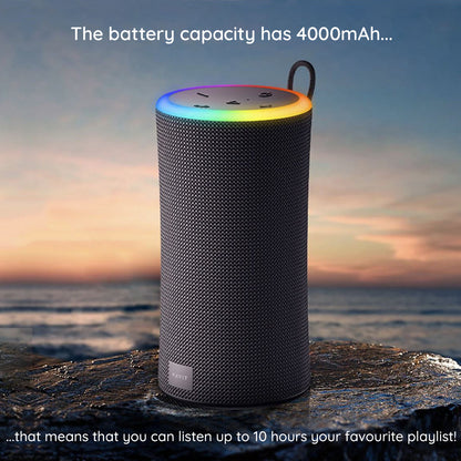 Draagbare Bluetooth Speaker HAVIT SK833BT, 2 x 10W, RGB, Waterdicht, Zwart