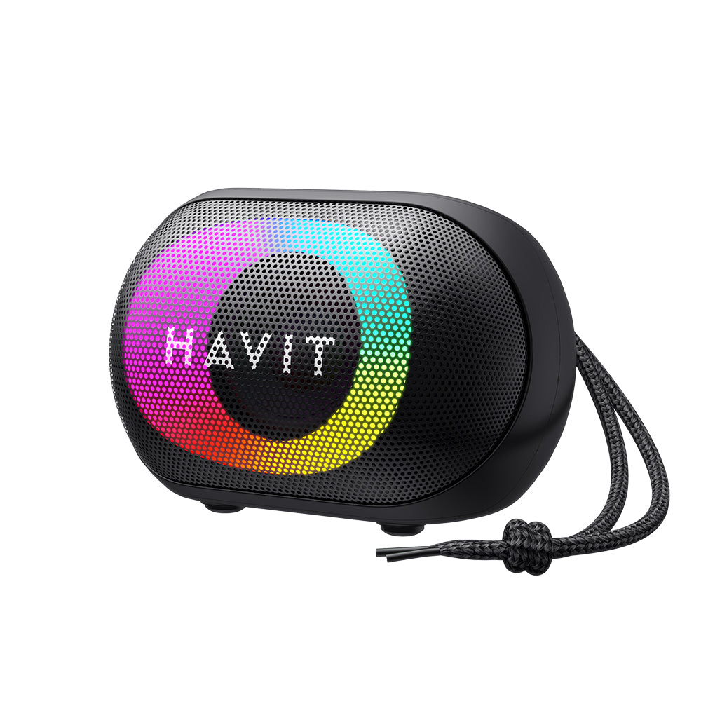 Draagbare Bluetooth Speaker HAVIT SK885BT, 8W, RGB, Waterdicht, Zwart