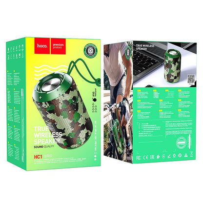 Draagbare Bluetooth Speaker HOCO HC1, 5W, TWS, Waterdicht, Camouflage
