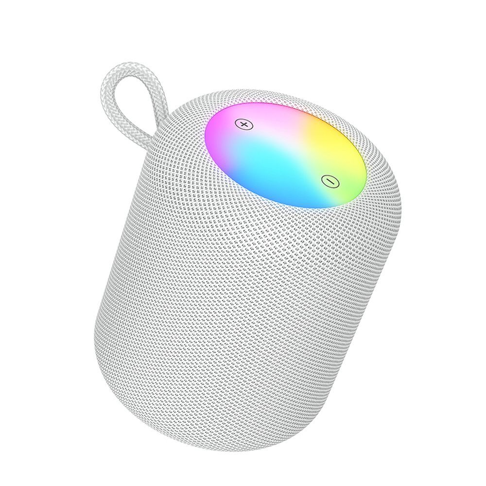 Draagbare Bluetooth Speaker HOCO HC30, 5W, TWS, RGB, Gri