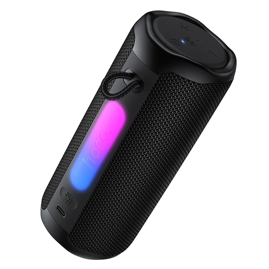 Draagbare Bluetooth Speaker HOCO HC50, 8W, TWS, RGB, Waterdicht, Zwart