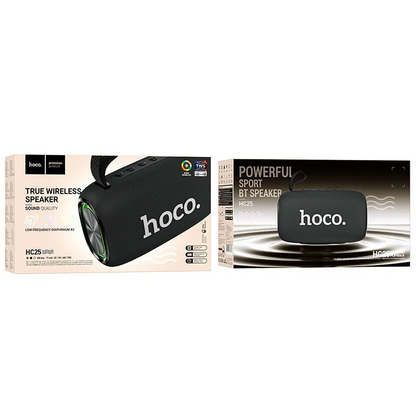 Draagbare Bluetooth Speaker HOCO HC25, 2 x 10W, TWS, Zwart