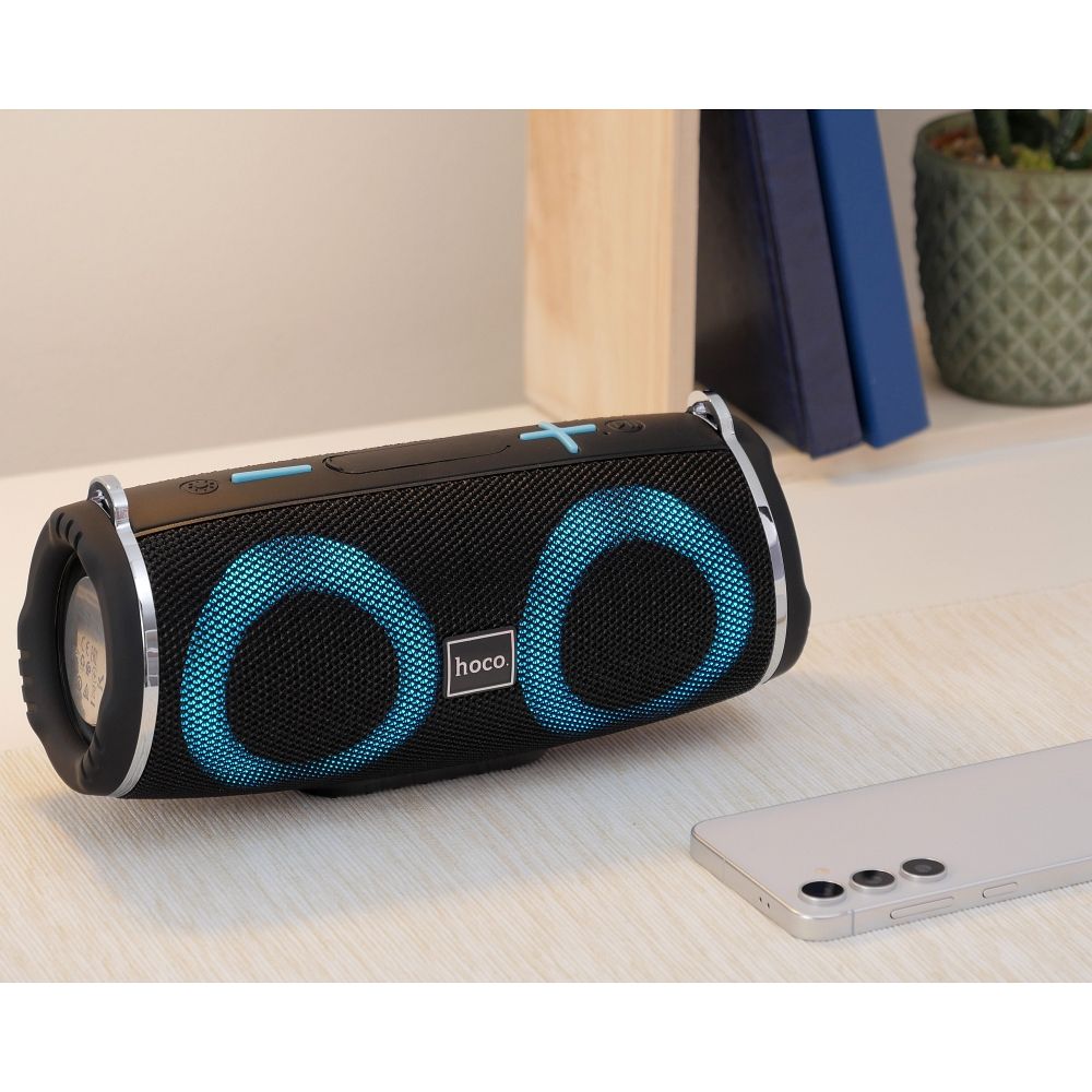 Draagbare Bluetooth Speaker HOCO HC12, 10W, RGB, Waterdicht, Zwart