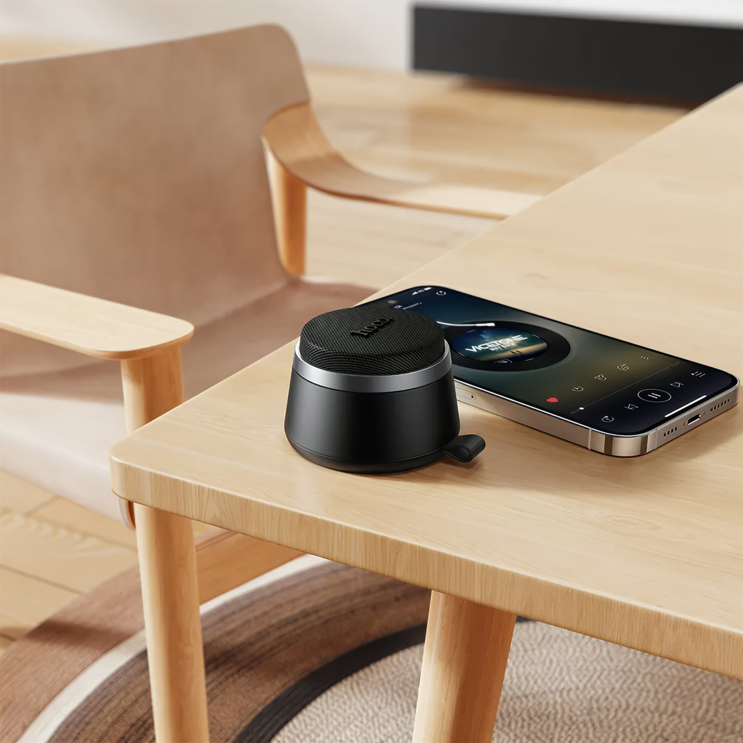 Draagbare Bluetooth Speaker HOCO HC43 Mini Magnetisch, 8W, TWS, Zwart