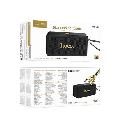 Draagbare Bluetooth Speaker HOCO HT1 Max, 2 x 20W, TWS, Zwart