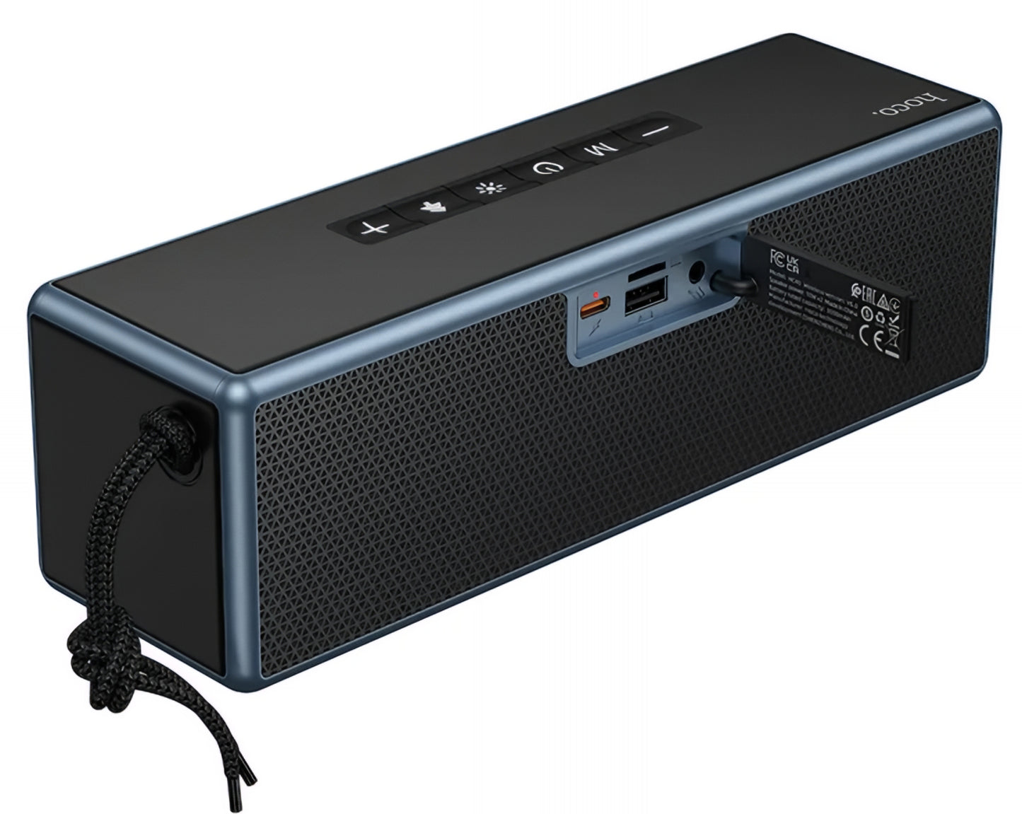 Draagbare Bluetooth Speaker HOCO HC40, 2 x 10W, TWS, RGB, Zwart