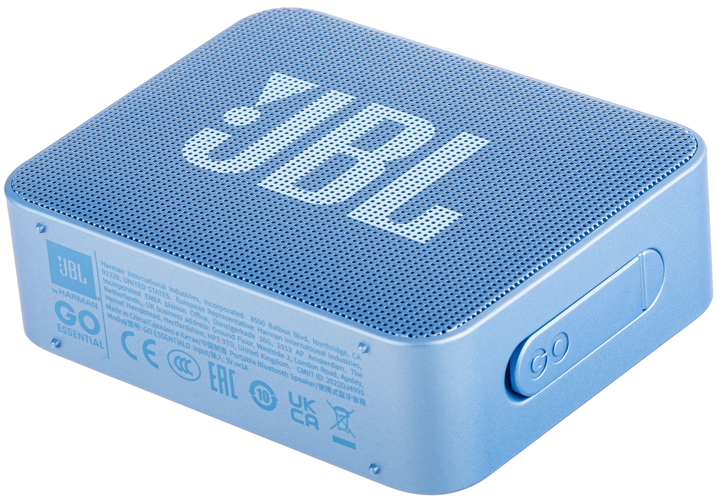 JBL Go Essential draagbare Bluetooth-luidspreker, 3.1W, PartyBoost, Waterdicht, Blauw JBLGOESBLU 