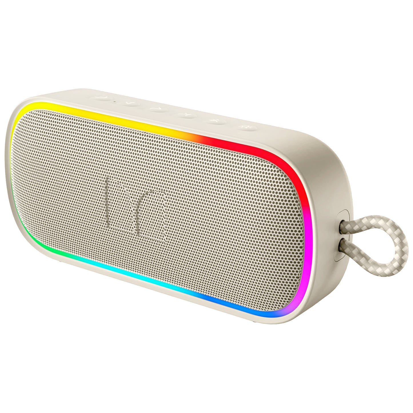 Monster S150 Plus Portable Bluetooth Speaker, 40W, TWS, RGB, Waterproof, Light Cream