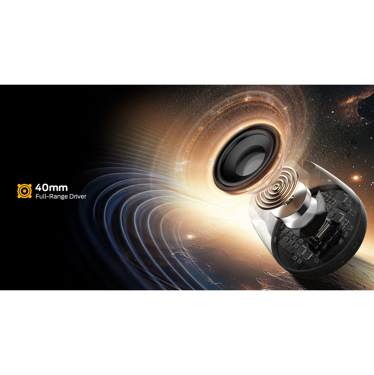 Draagbare Bluetooth Speaker Monster Mag Flux, 5W, TWS, RGB, Zwart