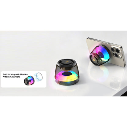 Draagbare Bluetooth Speaker Monster Mag Flux, 5W, TWS, RGB, Zwart