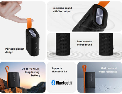 Draagbare Bluetooth Speaker Xiaomi Sound Pocket, 5W, Waterdicht, Zwart QBH4269GL