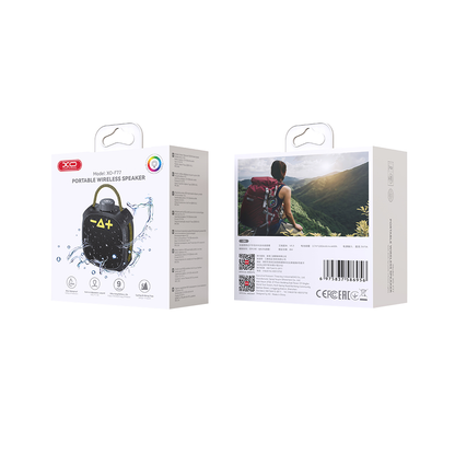 Portable Bluetooth Speaker XO Design F77, TWS, RGB, Waterproof, Black