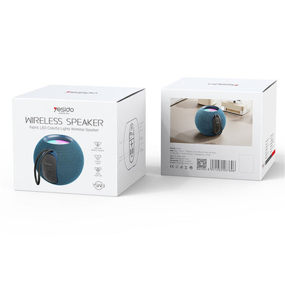 Draagbare Bluetooth Speaker Yesido YSW13, 5W, RGB, Blauw