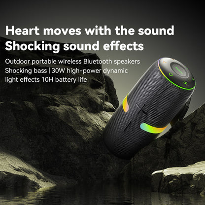 Draagbare Bluetooth Speaker Yesido YSW22, 30W, RGB, Waterdicht, Zwart