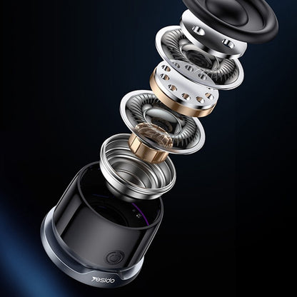 Draagbare Bluetooth Speaker Yesido YSW32, 3W, RGB, Zwart