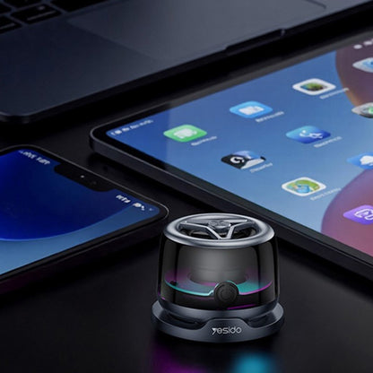 Draagbare Bluetooth Speaker Yesido YSW32, 3W, RGB, Zwart