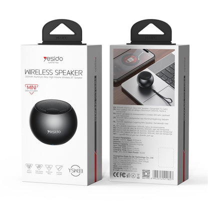 Bluetooth-luidspreker Yesido YSW33, 3W, Zwart