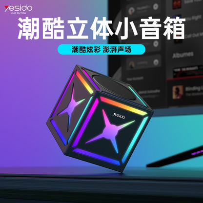 Bluetooth-luidspreker Yesido YSW34, 8W, RGB, Zwart