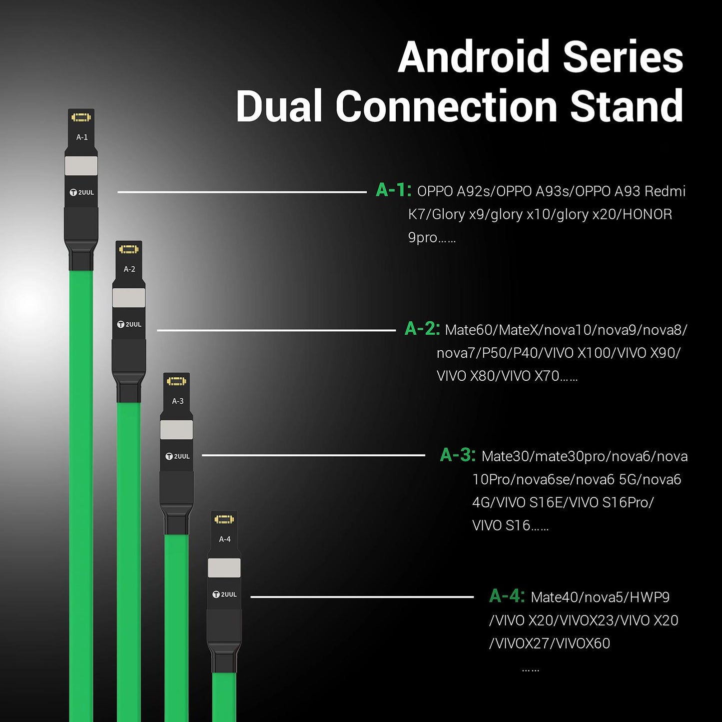 Voedingskabel 2UUL PW02 voor Apple iPhone / Android Series