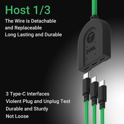 Voedingskabel 2UUL PW02 voor Apple iPhone / Android Series