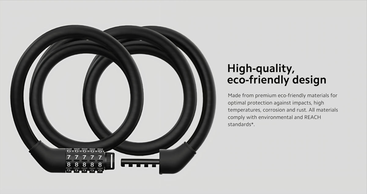 Xiaomi Antidiefstal Kabel voor Elektrische Step, Zwart BHR6751GL