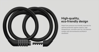 Xiaomi Antidiefstal Kabel voor Elektrische Step, Zwart BHR6751GL