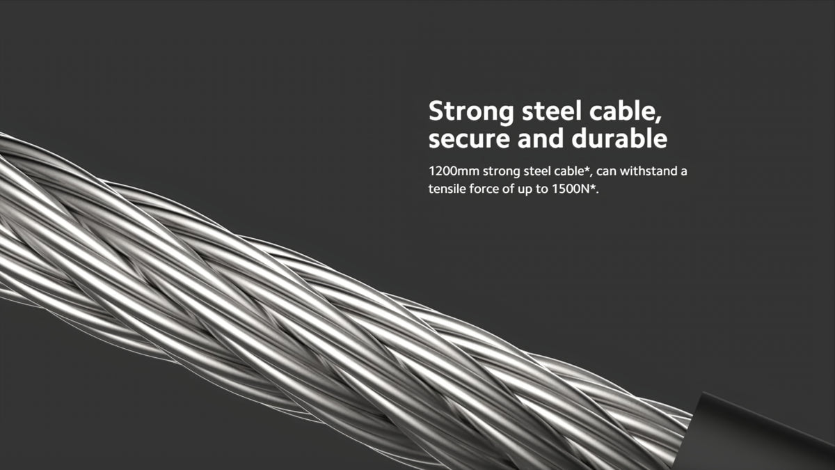Xiaomi Antidiefstal Kabel voor Elektrische Step, Zwart BHR6751GL