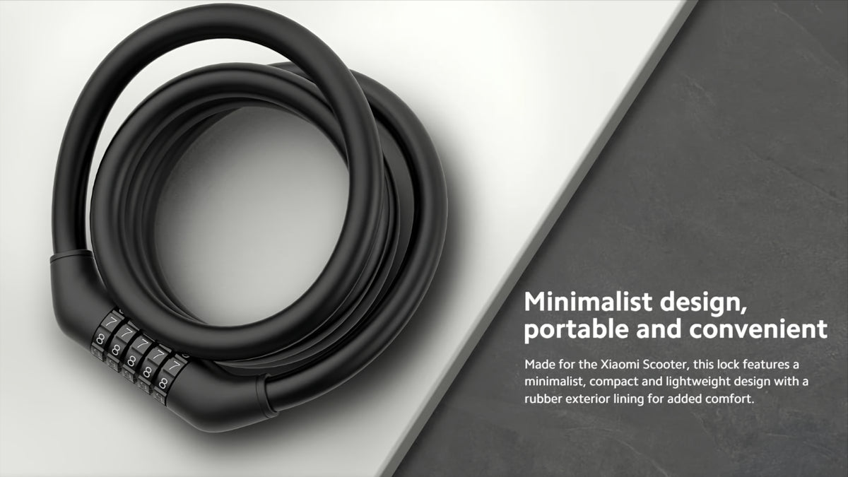 Xiaomi Antidiefstal Kabel voor Elektrische Step, Zwart BHR6751GL