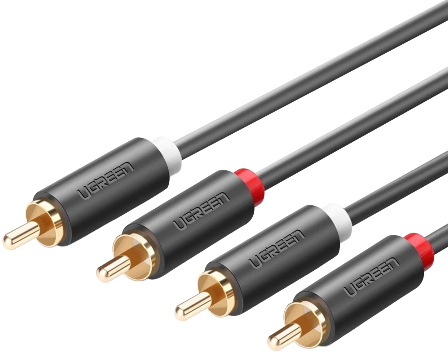 Audio Kabel UGREEN AV104, 2 x RCA - 2 x RCA, 5m, Zwart