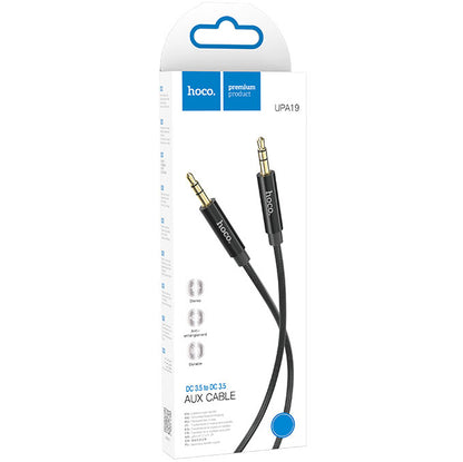 Audio Kabel 3.5mm - 3.5mm HOCO UPA19, 2m, Zwart