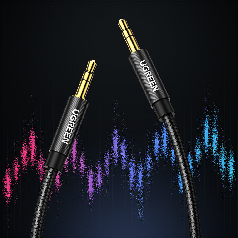 Audio Kabel 3.5mm - 3.5mm UGREEN AV112, 1m, Zwart