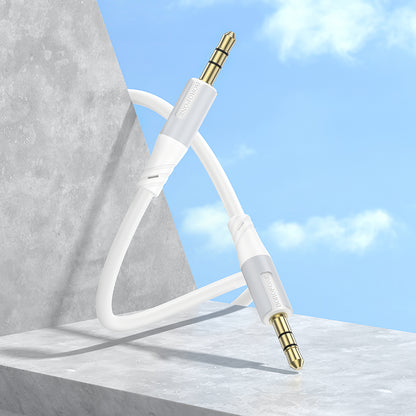 Audio Kabel 3.5mm - 3.5mm Borofone BL19 Creator, 1m, Wit