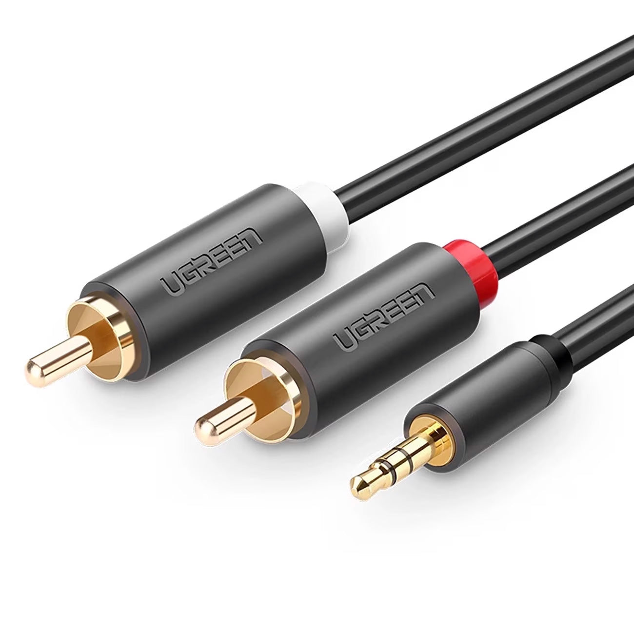 Audio Kabel 3.5mm - 2 x RCA UGREEN AV102, 2m, Zwart