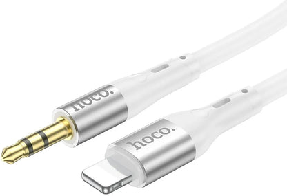 Lightning to 3.5mm Audio Cable HOCO UPA22, 1m, White