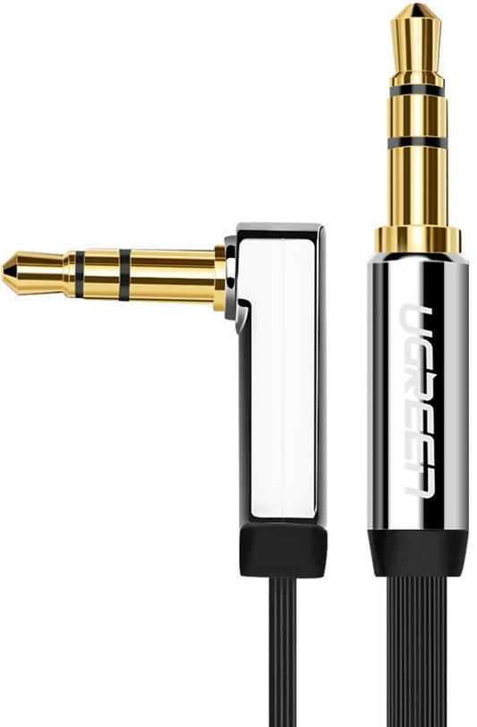 Audio Kabel 3.5mm - 3.5mm UGREEN AV119 Angled, 3m, Zwart