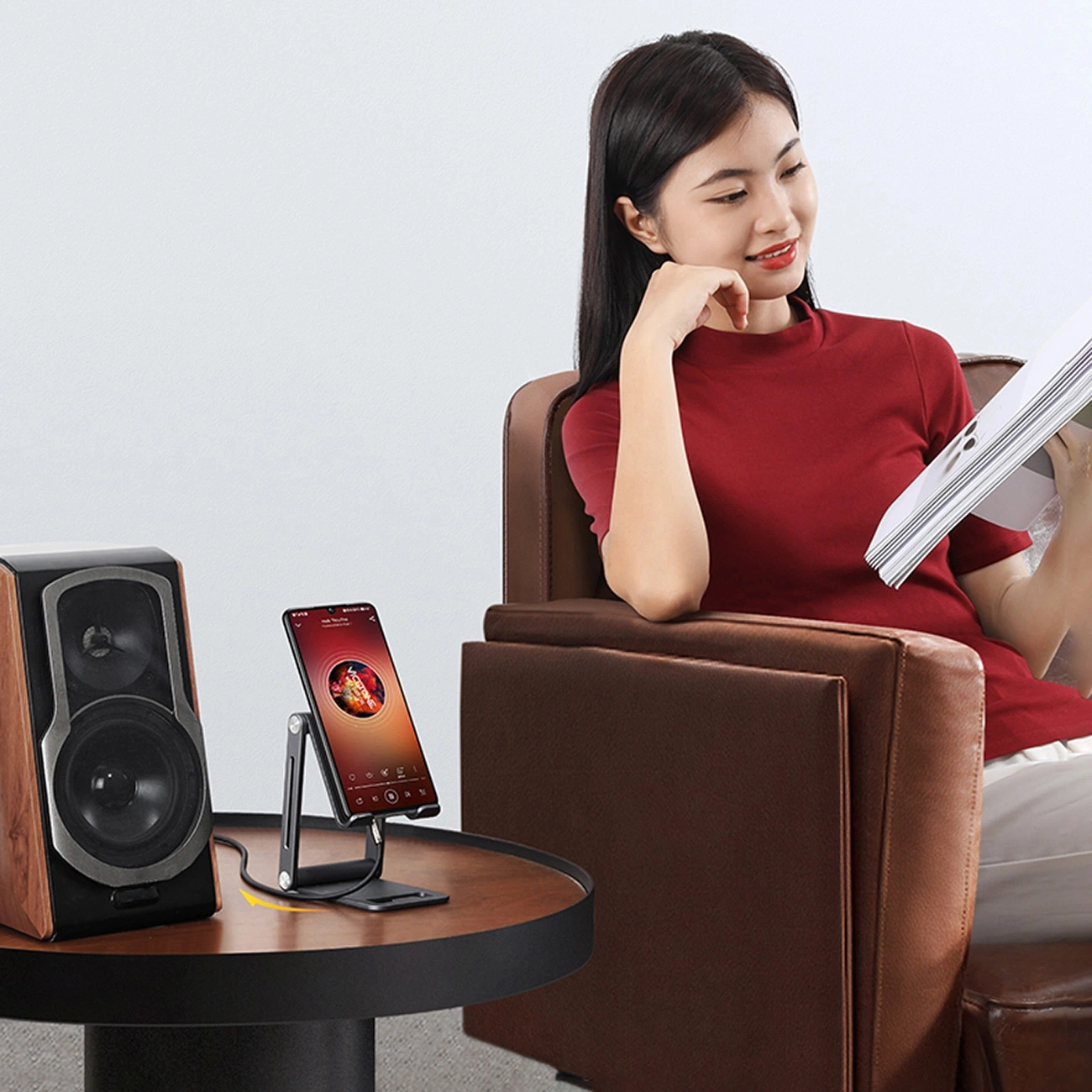 Audio Kabel 3.5mm - 2 x RCA UGREEN AV116, 1m, Zwart