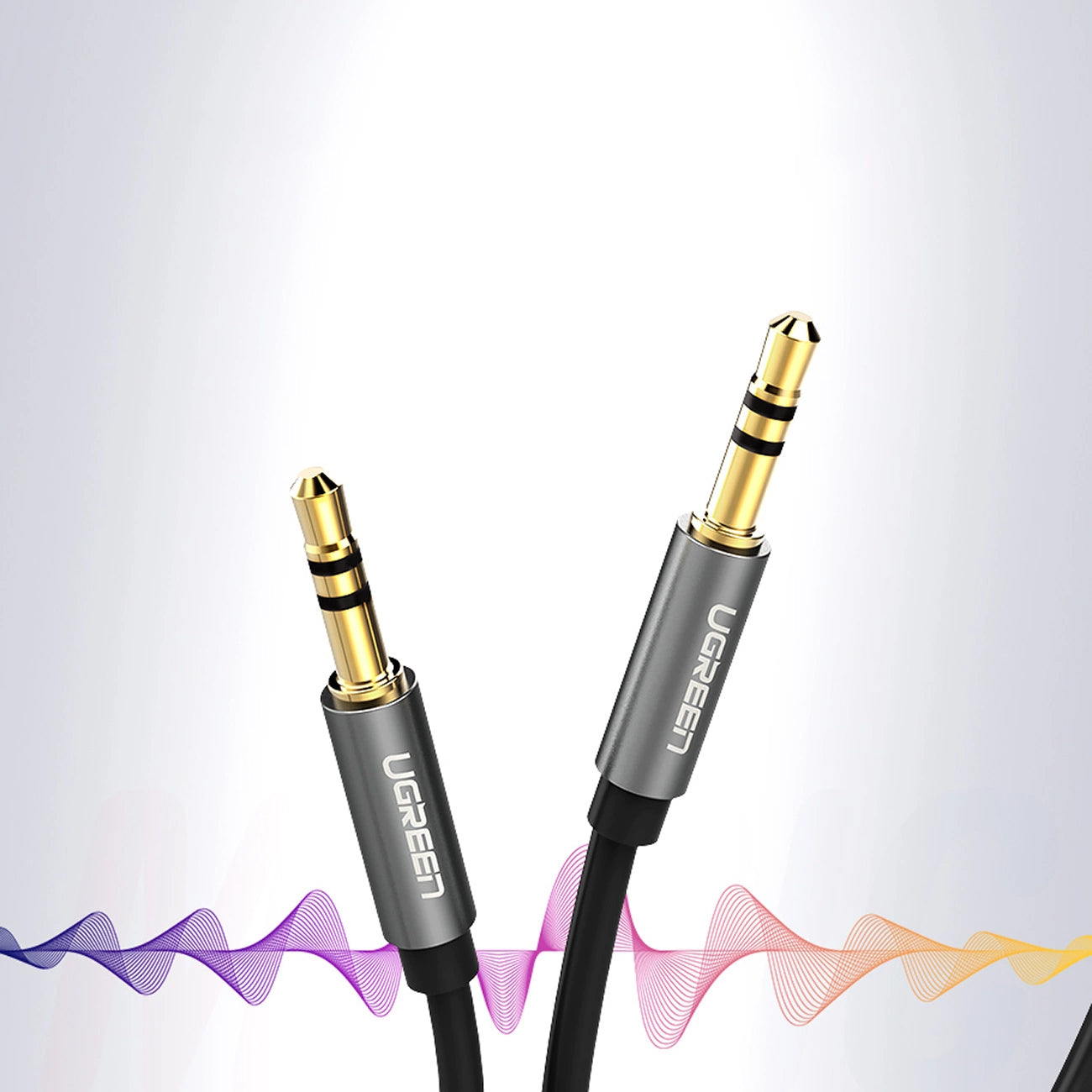 Audio Cable 3.5mm - 3.5mm UGREEN AV119, 1m, Black 
