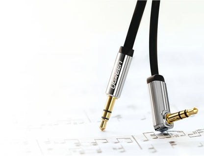 Audio Kabel 3.5mm - 3.5mm UGREEN AV119 Angled, 1.5m, Zwart