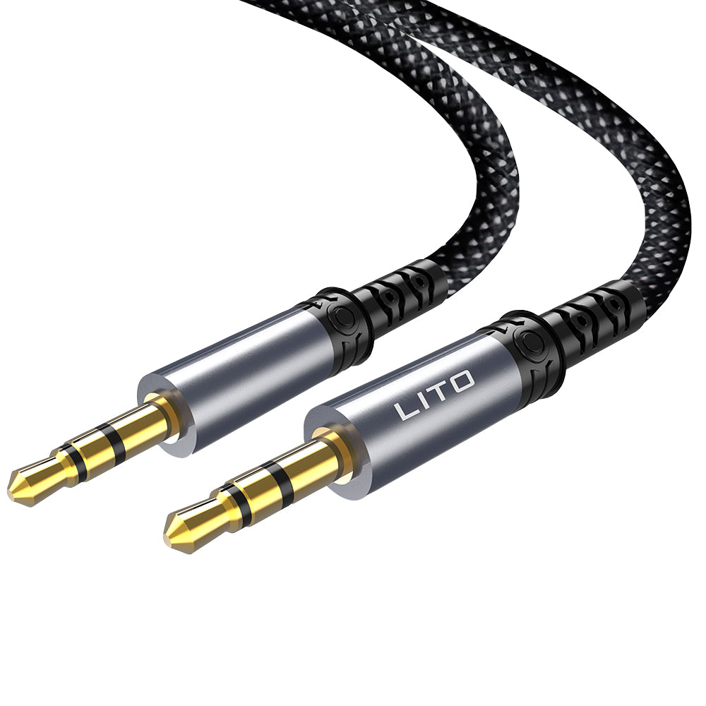 Audio Kabel 3.5mm - 3.5mm Lito LA01D, 1m, Zwart