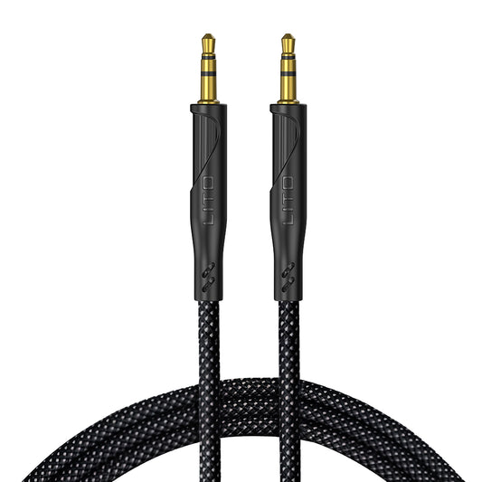 Audio Kabel 3.5mm - 3.5mm Lito LA02, 1m, Zwart