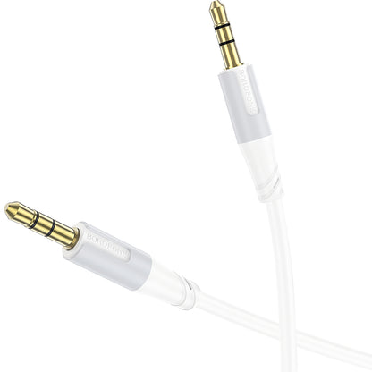 Audio Kabel 3.5mm - 3.5mm Borofone BL19 Creator, 1m, Wit