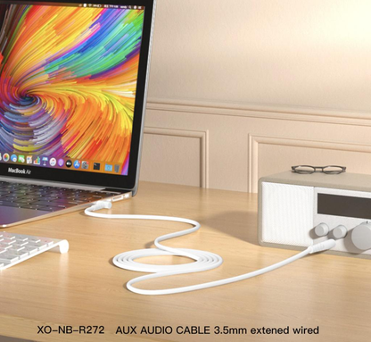 Audio Kabel 3.5mm - 3.5mm XO Design NB-R272, 1m, Zwart
