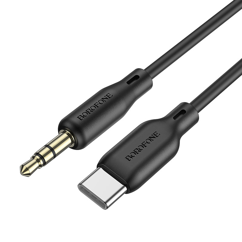 Borofone BL18 3.5mm - USB-C Audio Cable, 1m, Black