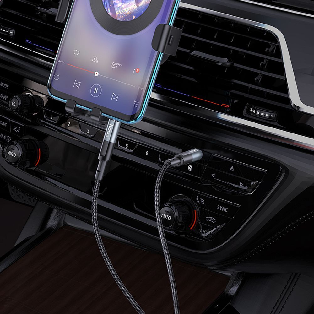 Audio Kabel 3.5mm - 3.5mm HOCO UPA23, 1m, Gri