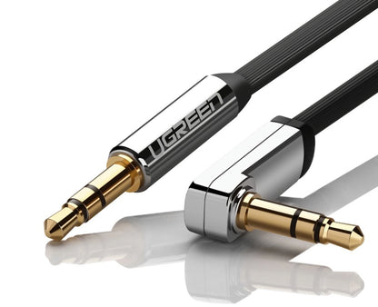 Audio Kabel 3.5mm - 3.5mm UGREEN AV119 Angled, 1.5m, Zwart